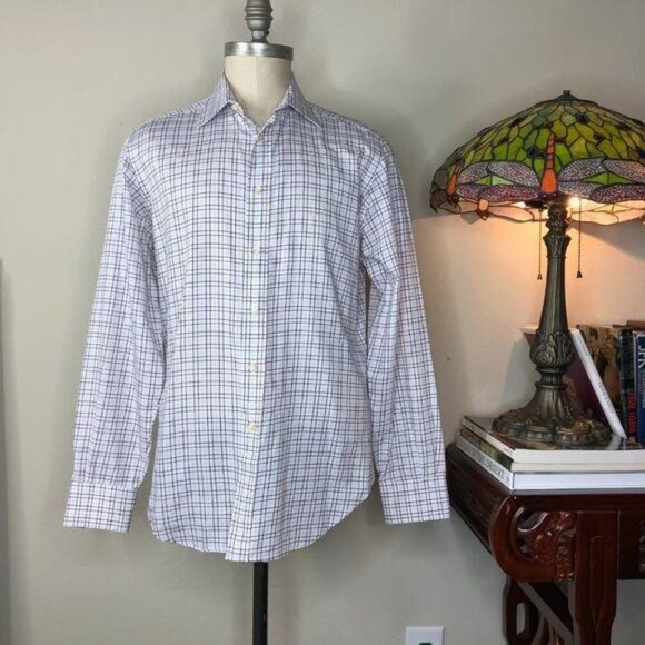 Etro Men's Plaid Button Down Milano - Picture 2 of 5